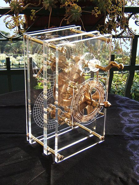 Mecanismul din Antikythera. Replica