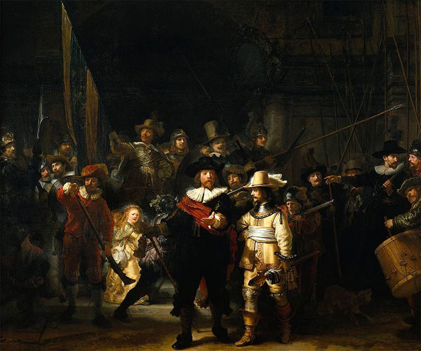 Rondul de noapte, Rembrandt