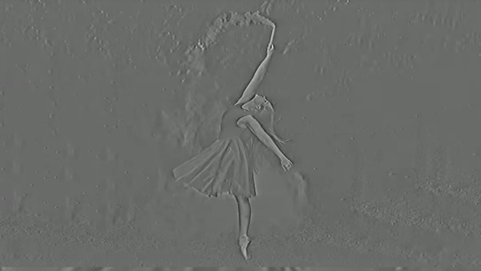 Balerină, rotație - iluzie optică