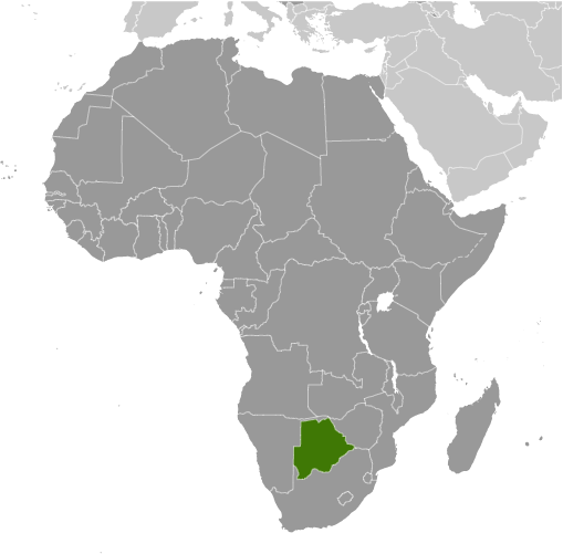 Botswana poziţie geografică