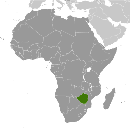 Zimbabwe poziţie geografică