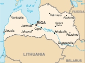 Letonia. Harta