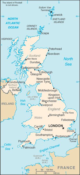 Marea Britanie hartă