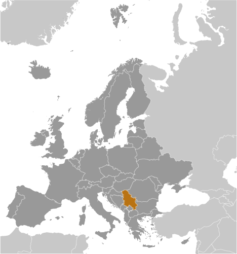 Localizare pe harta Serbia