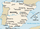 Spania. Harta