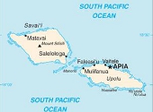 Samoa. Harta