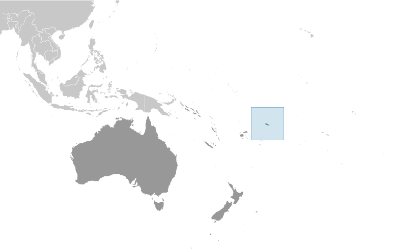 Samoa. Localizare geografica