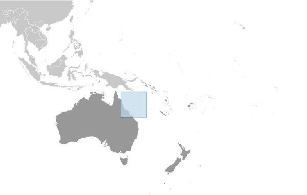 Insulele Mării de Coral poziţie geografică