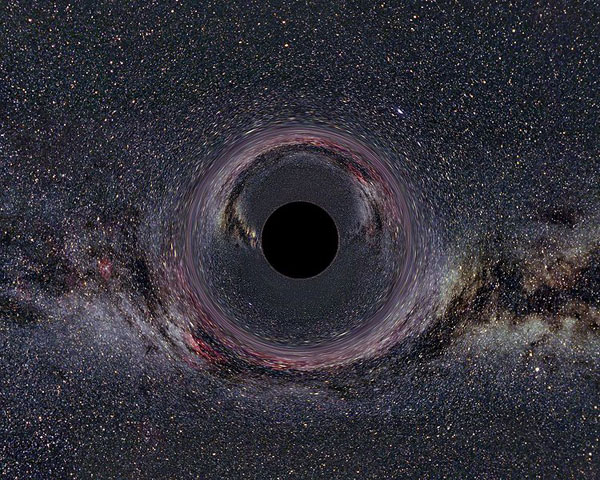 Gaura neagra - imagine computerizata