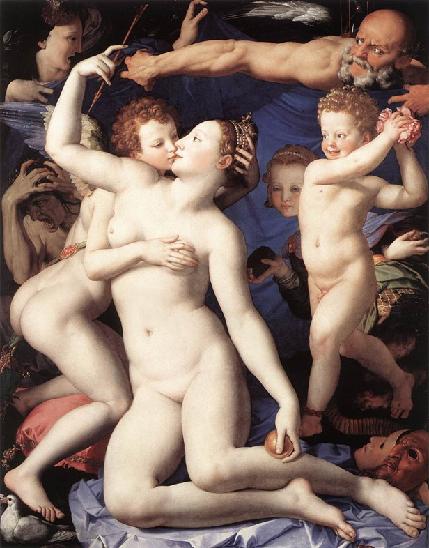 Venus, cupidon si timpul de Agnolo BRONZINO