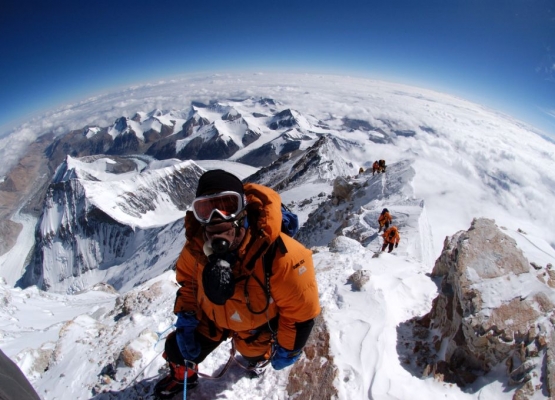 Alpinist pe Everest