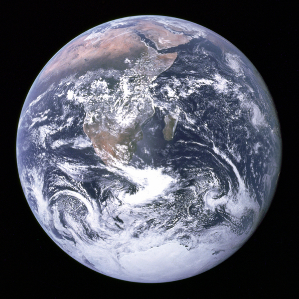 Terra vazuta de pe Apollo 17