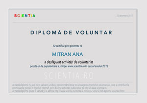 Diplomă Ana Mitran